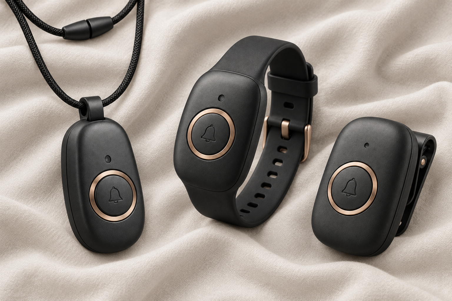Early product ideas for the Pendant, Wristband and Clip